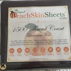 New in package! Peach Skin Sheets.